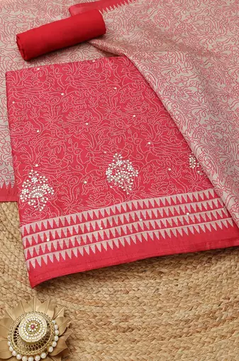 printed unstitched dress material