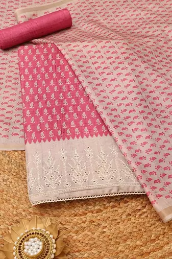printed unstitched dress material