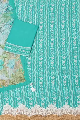 printed unstitched dress material