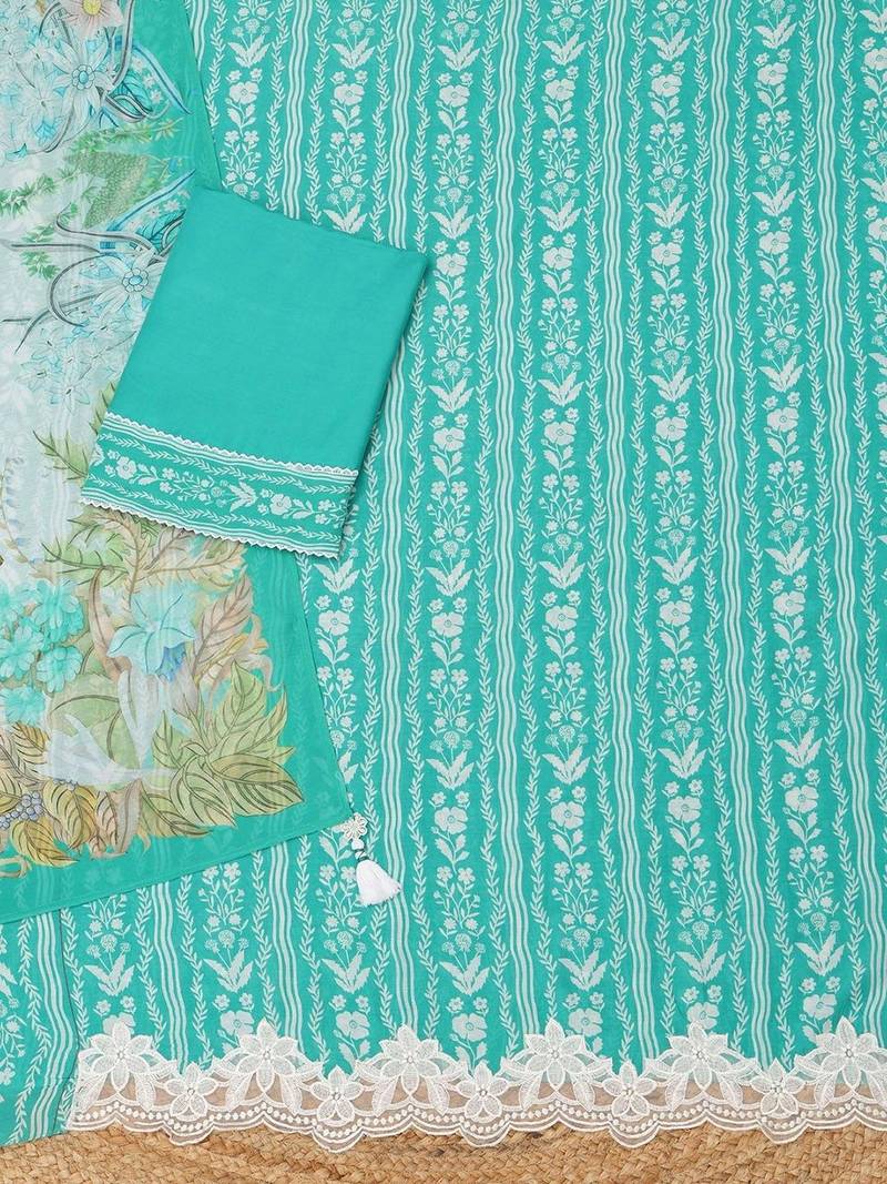 printed unstitched dress material