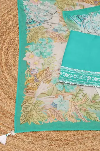 printed unstitched dress material