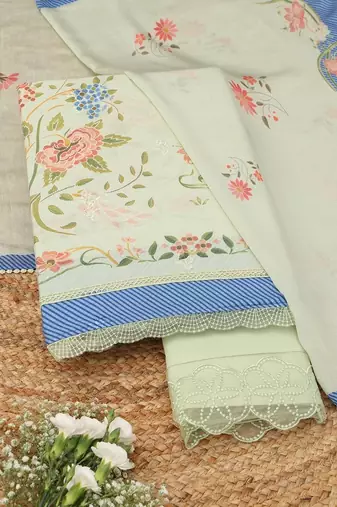 printed unstitched dress material