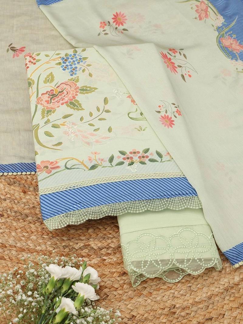 printed unstitched dress material