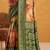 Orange printed tussar sarees blouse piece