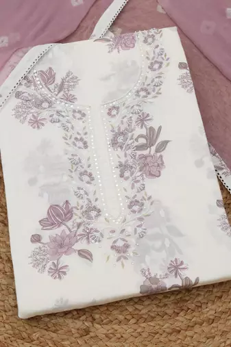 printed unstitched dress material