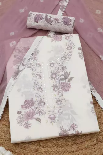 printed unstitched dress material