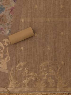 printed art silk unstitched dress material 2