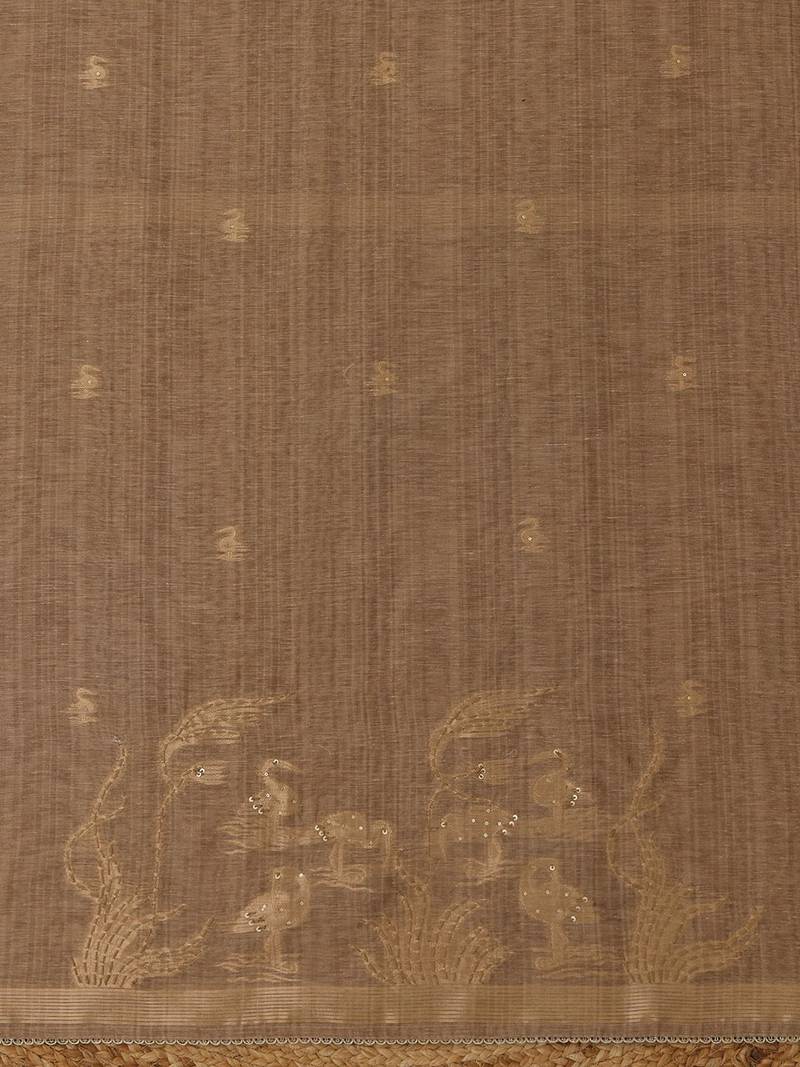 printed art silk unstitched dress material