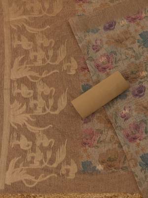 printed art silk unstitched dress material 5