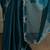 Blue embellished beads and stones saree with blouse