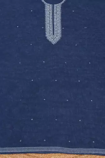 embroidered linen unstitched dress material