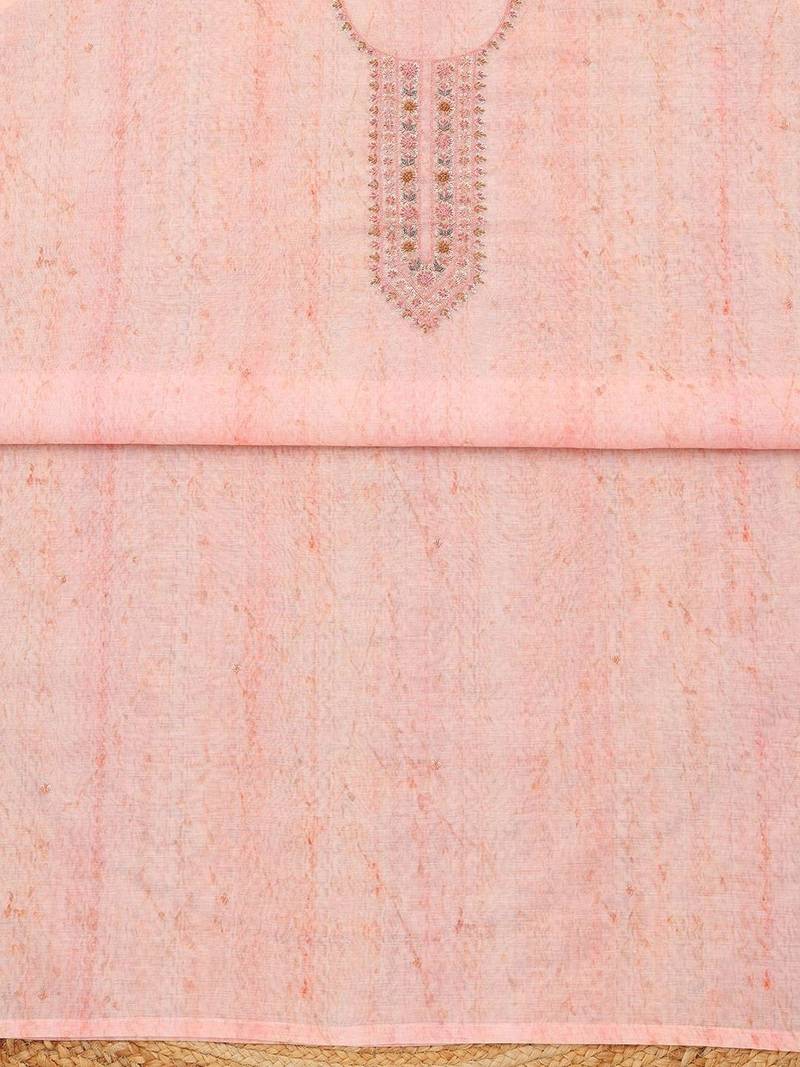 printed linen unstitched dress material