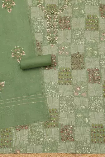 printed unstitched dress material