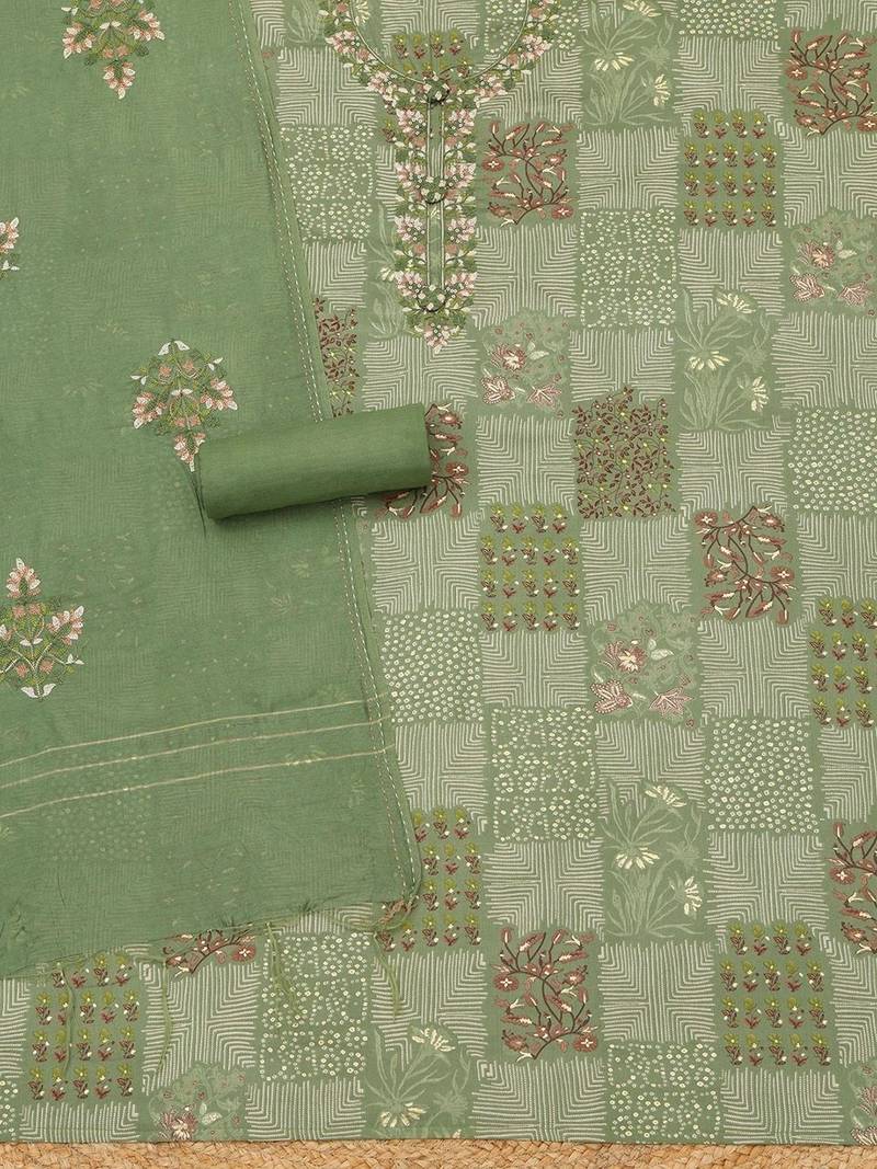 printed unstitched dress material