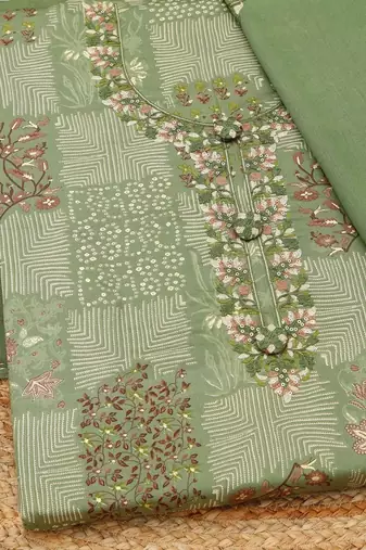 printed unstitched dress material