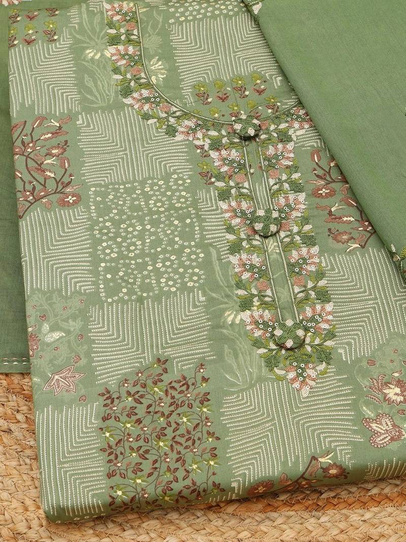 printed unstitched dress material