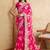 Pink bandhani printed sequinned saree