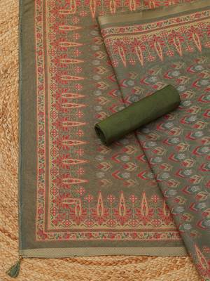 printed art silk unstitched dress material 3