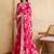 Pink bandhani printed sequinned saree