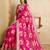 Pink bandhani printed sequinned saree
