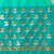 Turquoise woven design festive saree with matching blouse
