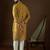 Men’s yellow georgette kurta with solid sequins embroidered | trendy ethnic wear for festive, wedding & party occasions