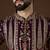 Men’s purple georgette kurta with solid sequins embroidered | trendy ethnic wear for festive, wedding & party occasions