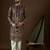 Men’s purple georgette kurta with solid sequins embroidered | trendy ethnic wear for festive, wedding & party occasions