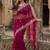 Magenta ethnic motifs zari pure georgette saree