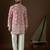 Men’s pink georgette kurta with solid sequins embroidered | trendy ethnic wear for festive, wedding & party occasions