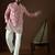 Men’s pink georgette kurta with solid sequins embroidered | trendy ethnic wear for festive, wedding & party occasions