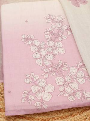 printed linen unstitched dress material 5