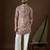 Men’s off white georgette kurta with solid sequins embroidered | trendy ethnic wear for festive, wedding & party