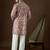Men’s off white georgette kurta with solid sequins embroidered | trendy ethnic wear for festive, wedding & party
