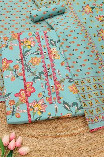printed unstitched dress material