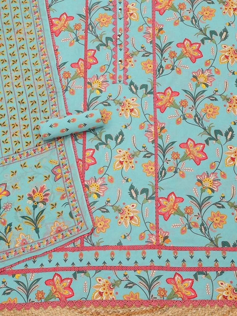 printed unstitched dress material