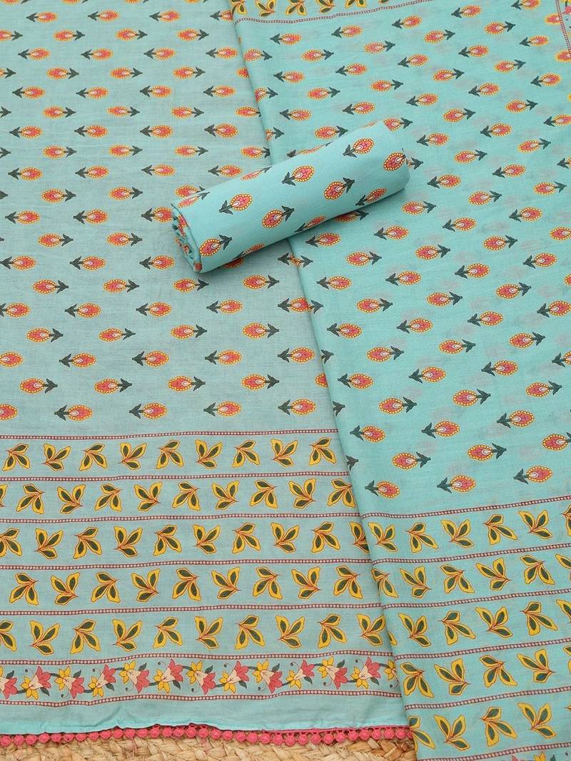printed unstitched dress material