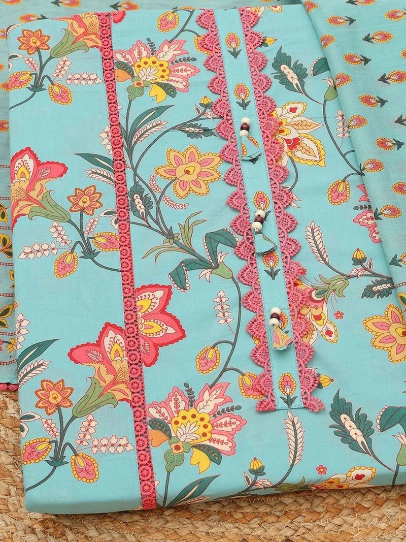 printed unstitched dress material