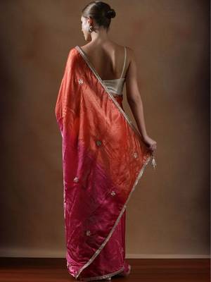 Pink embellished sarees 3