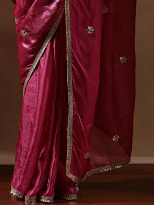 Pink embellished sarees 5