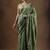 Olive embroidered sarees