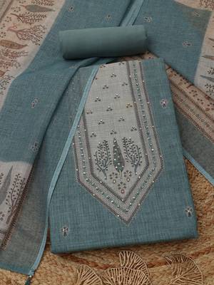 printed unstitched dress material 1