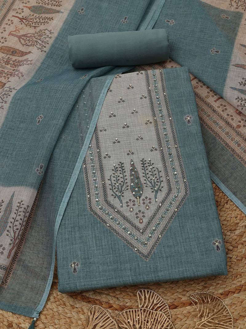 printed unstitched dress material
