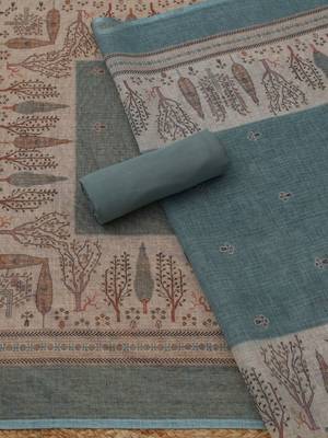 printed unstitched dress material 2