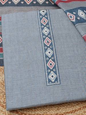 printed art silk unstitched dress material 2
