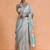 Beige woven design muga sarees with blouse piece