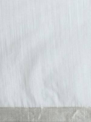 Beige woven design muga sarees with blouse piece 4