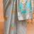 Beige woven design muga sarees with blouse piece