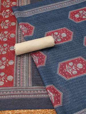 printed art silk unstitched dress material 5