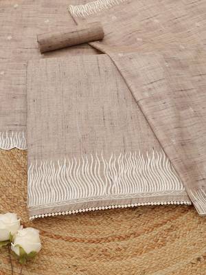 embroidered unstitched dress material 1